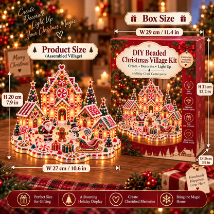 🔥 Limited Time 70% OFF – ✨🔥Magical Christmas Village 3D Gem Art DIY Kit