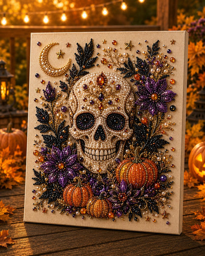 🔥 Last Day 75% OFF – 👻✨ Halloween Pearl Art DIY Kit – Turn Tiny Pearls into Spooky-Cute Magic