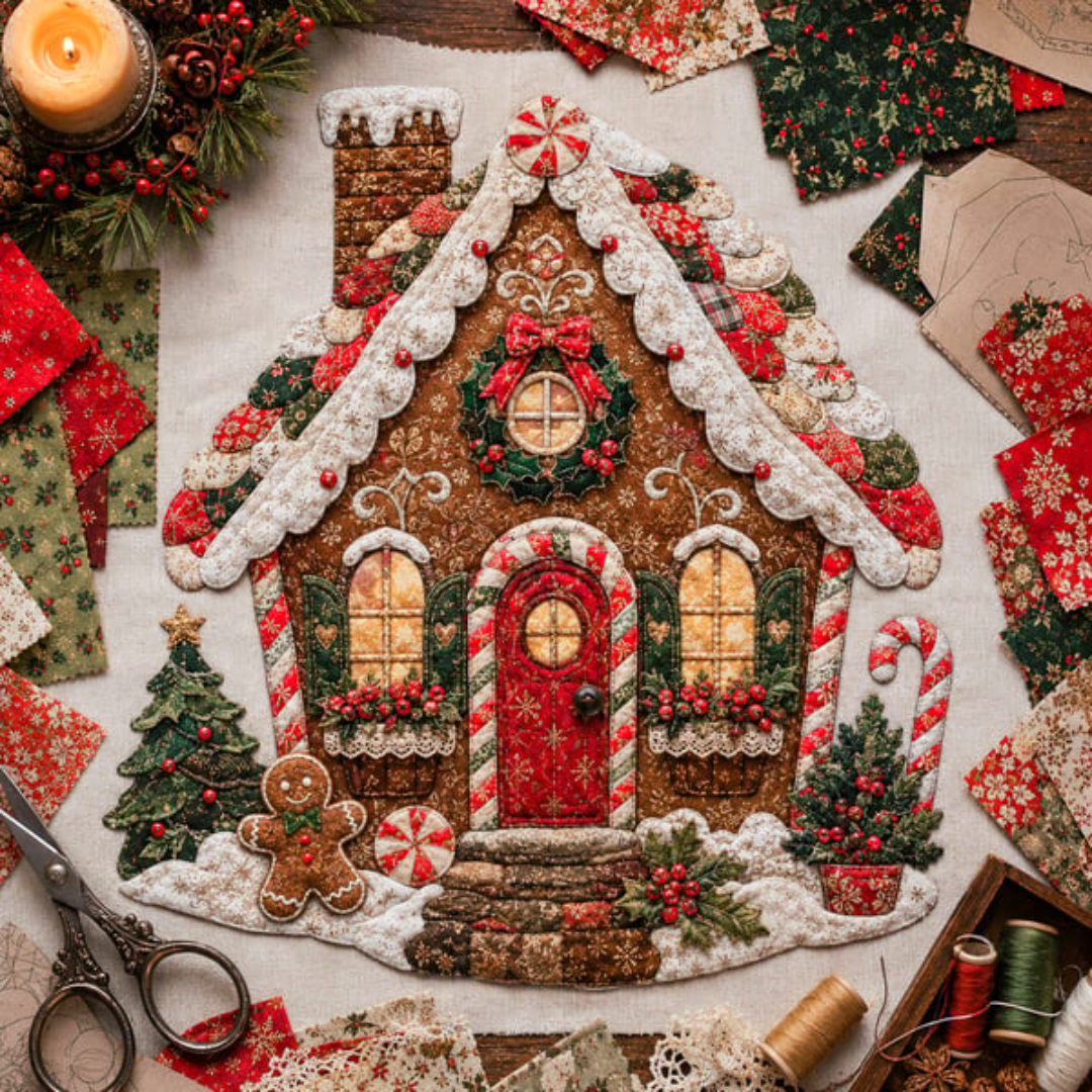 🔥Limited time 70% OFF -🎅✨Christmas Patchwork Fabric DIY Decor Kit
