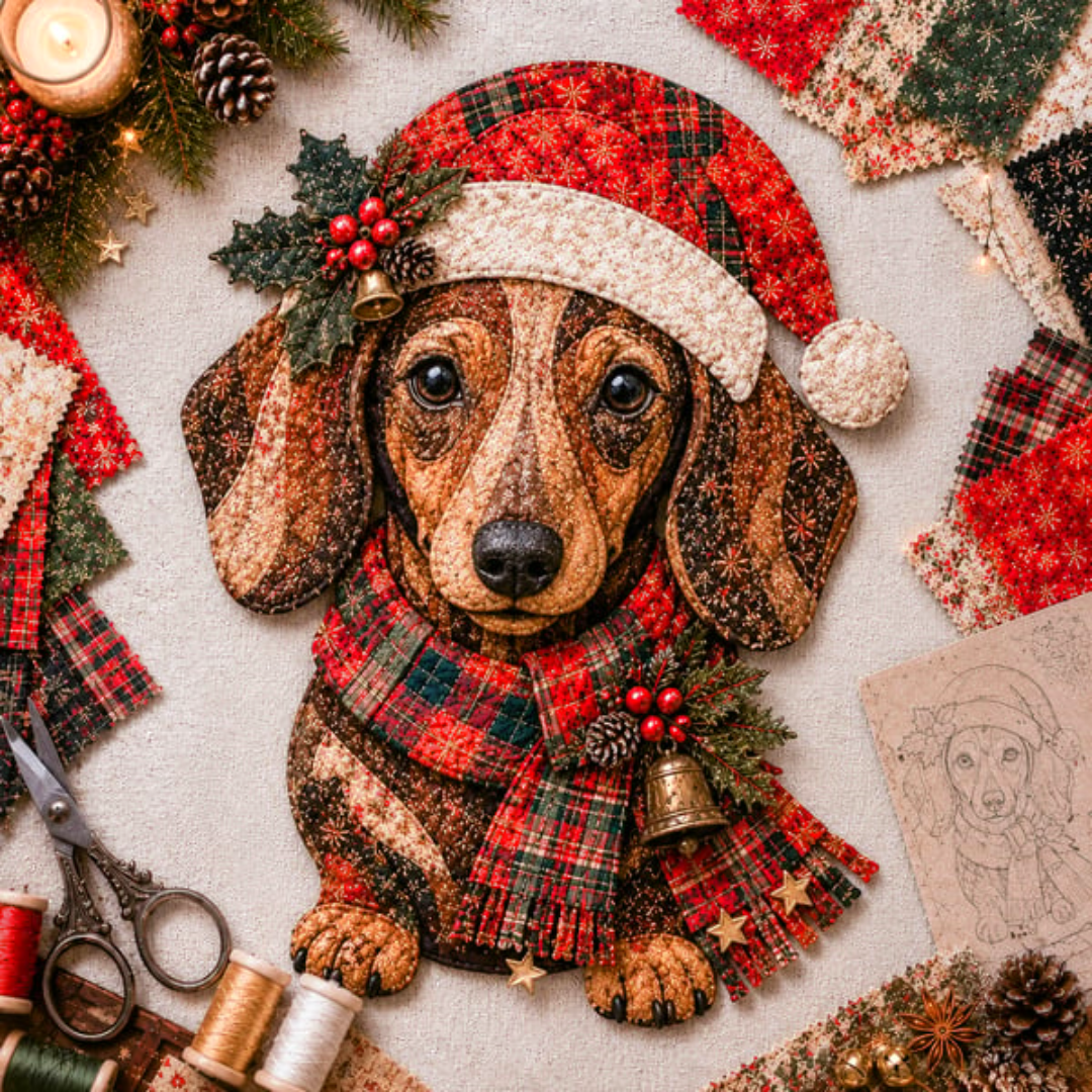 🔥Limited time 70% OFF -🎅✨Christmas Patchwork Fabric DIY Decor Kit