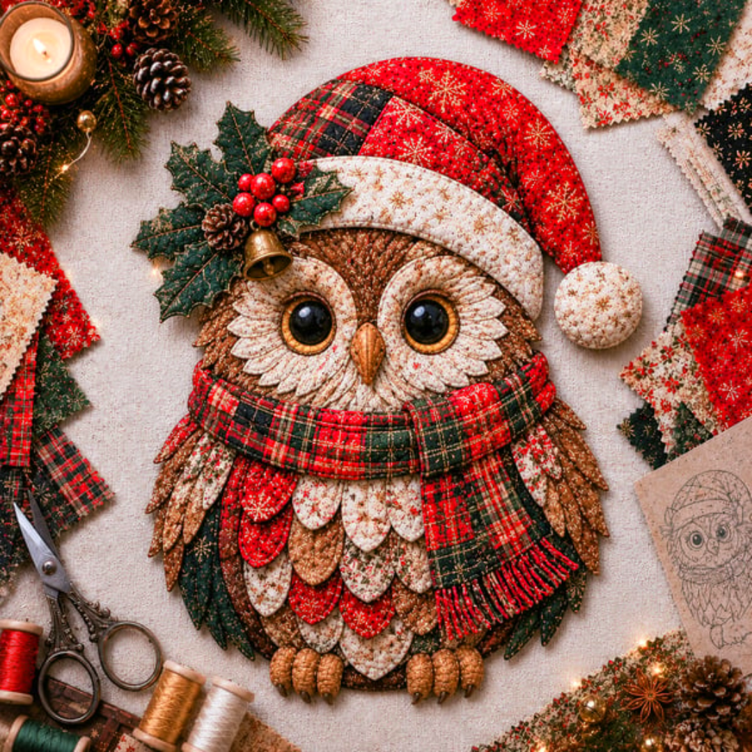🔥Limited time 70% OFF -🎅✨Christmas Patchwork Fabric DIY Decor Kit