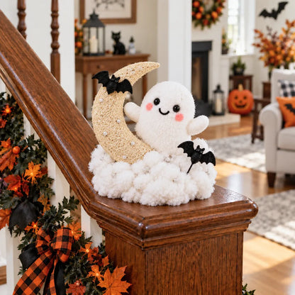 ⏳ Last Day 70% OFF – 👻 Glowing Ghost Staircase Decor | 5 Playful Halloween Characters for Railings, Mantels & Entryways 🎃