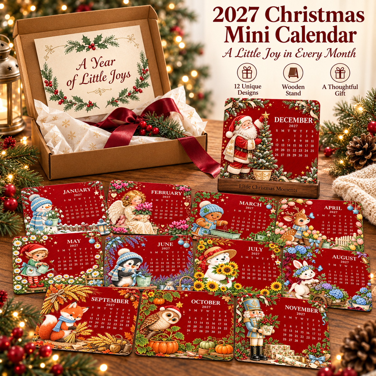 ✨Early Holiday Sale 49% OFF🌱Eco-Friendly Plantable “Timeless” Seed Calendar 2027