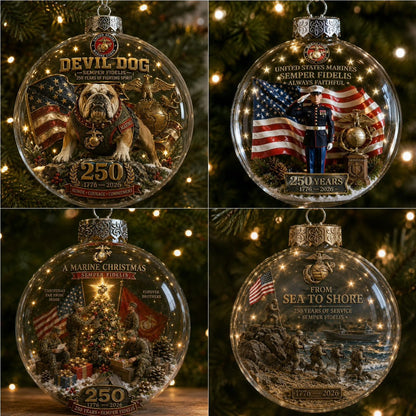 🎄 LAST DAY 75% OFF 🇺🇸 America 250th Military Legacy Light-Up Christmas Ball