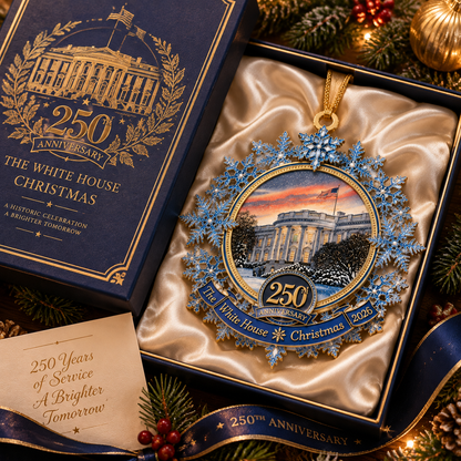 🔥Last Day 70% OFF – 🎄✨White House 250th Anniversary Commemorative Snowflake Ornament