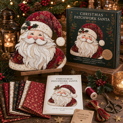 🔥Limited time 70% OFF -🎅✨Christmas Patchwork Fabric DIY Decor Kit