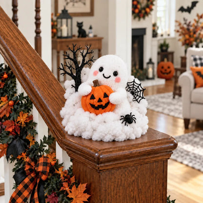 ⏳ Last Day 70% OFF – 👻 Glowing Ghost Staircase Decor | 5 Playful Halloween Characters for Railings, Mantels & Entryways 🎃
