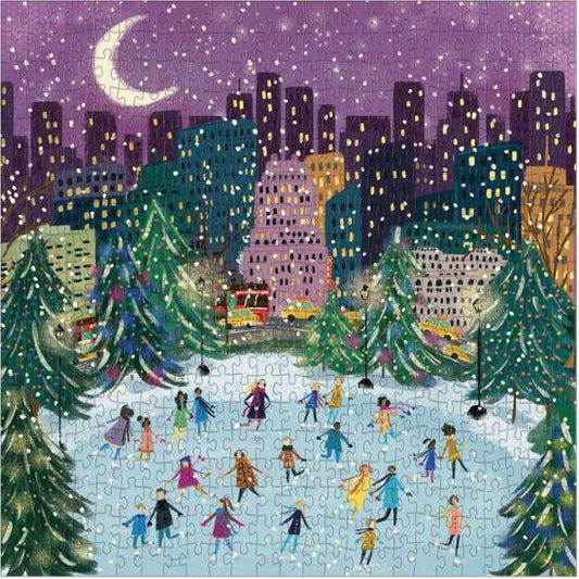Merry Moonlight Skaters - 500 Pieces Puzzle