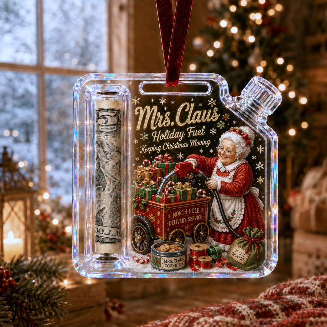 🔥Last 45pcs🎉-✨🎄Christmas Fuel-Up Cash Gift Ornament