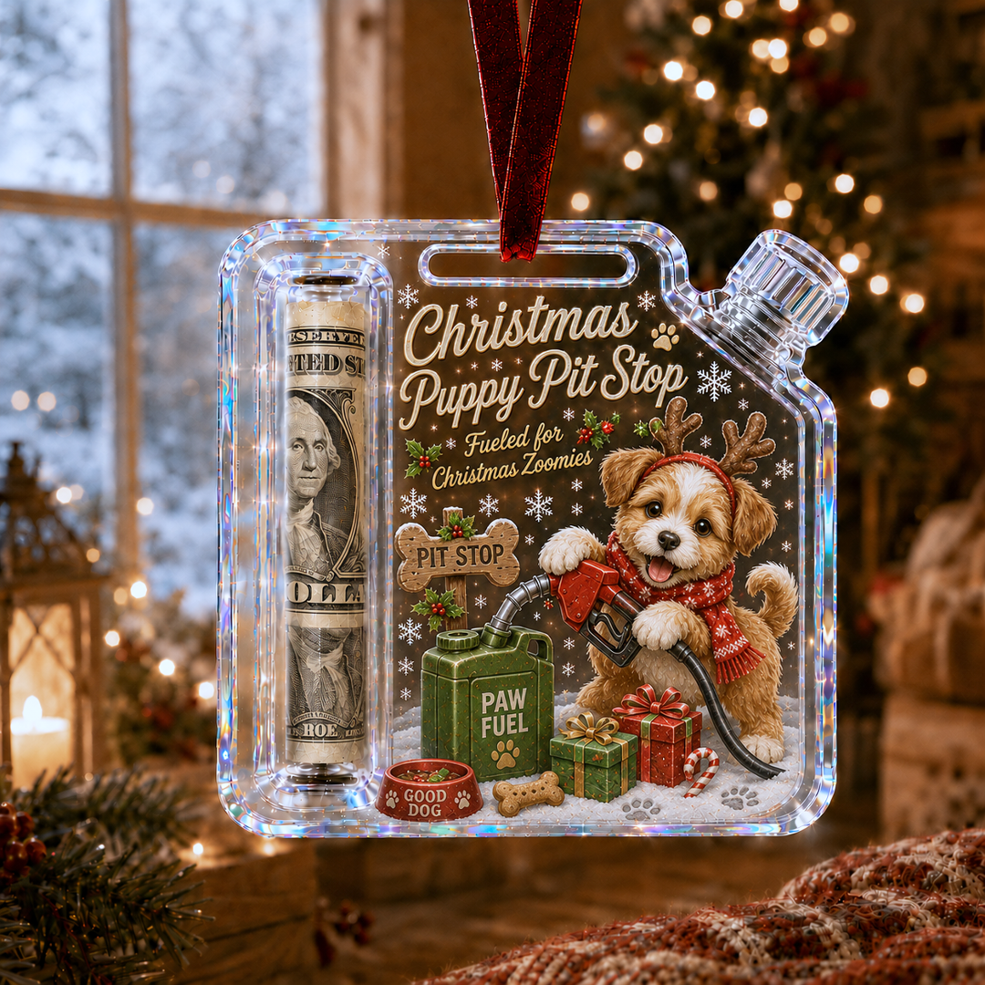 🔥Last 45pcs🎉-✨🎄Christmas Fuel-Up Cash Gift Ornament