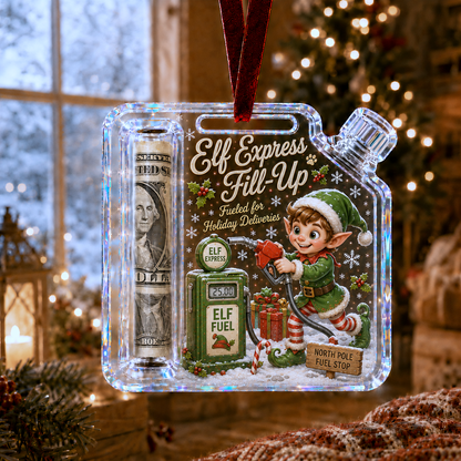 🔥Last 45pcs🎉-✨🎄Christmas Fuel-Up Cash Gift Ornament
