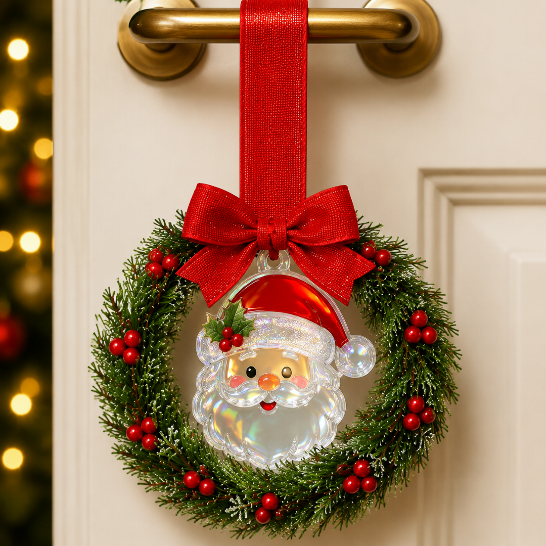 🔥Last 45pcs🎉-🎄Mini Christmas Wreath Handle Decorations – Festive Door & Cabinet Ornaments✨