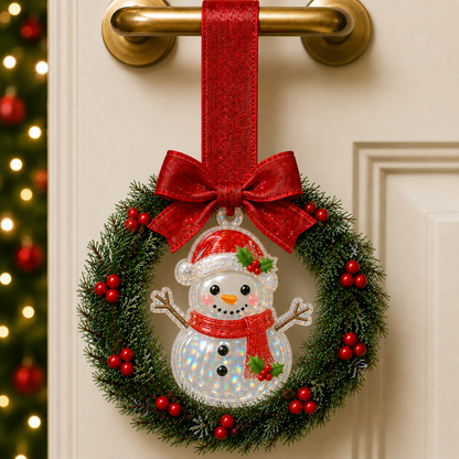 🔥Last 45pcs🎉-🎄Mini Christmas Wreath Handle Decorations – Festive Door & Cabinet Ornaments✨