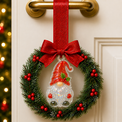 🔥Last 45pcs🎉-🎄Mini Christmas Wreath Handle Decorations – Festive Door & Cabinet Ornaments✨