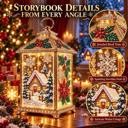 🔥Limited time 70% OFF - ✨💎DIY Light-Up Diamond Art Lantern -  Create Your Own Sparkling Glow