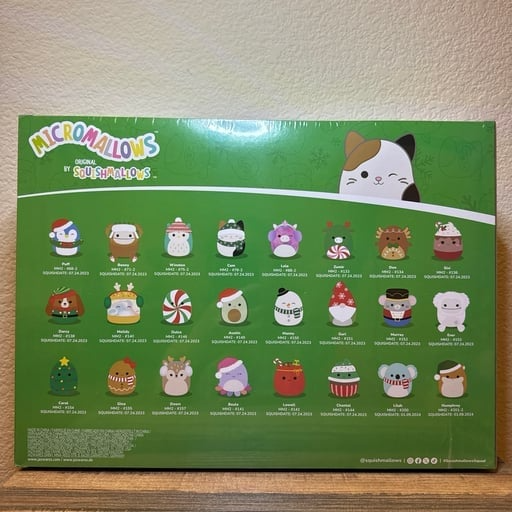 🔥Last 40pcs🎉-✨🎄2026 Squishmallows Micromallows 24-Day Holiday Plush Advent Calendar