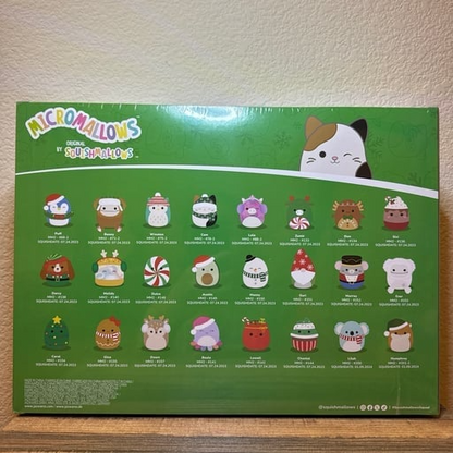🔥Last 40pcs🎉-✨🎄2026 Squishmallows Micromallows 24-Day Holiday Plush Advent Calendar