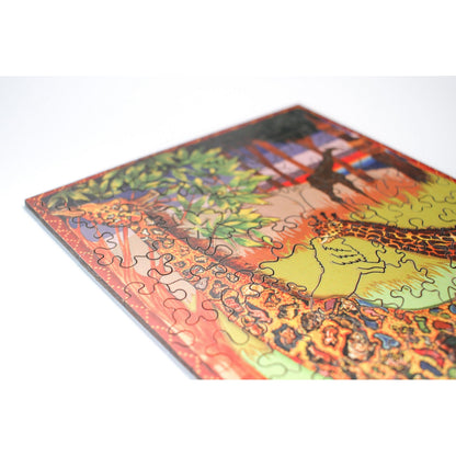 Giraffes - 138 Pieces Wooden Puzzle