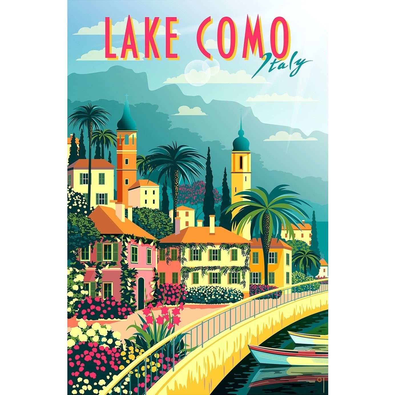 Lake Como, Italy - 325 Pieces Wooden Puzzle