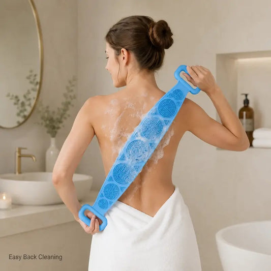 🔥 70% OFF 🚿 Long Handle Silicone Bath Brush – Easy Body Scrub