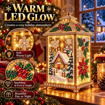 🔥Limited time 70% OFF - ✨💎DIY Light-Up Diamond Art Lantern -  Create Your Own Sparkling Glow