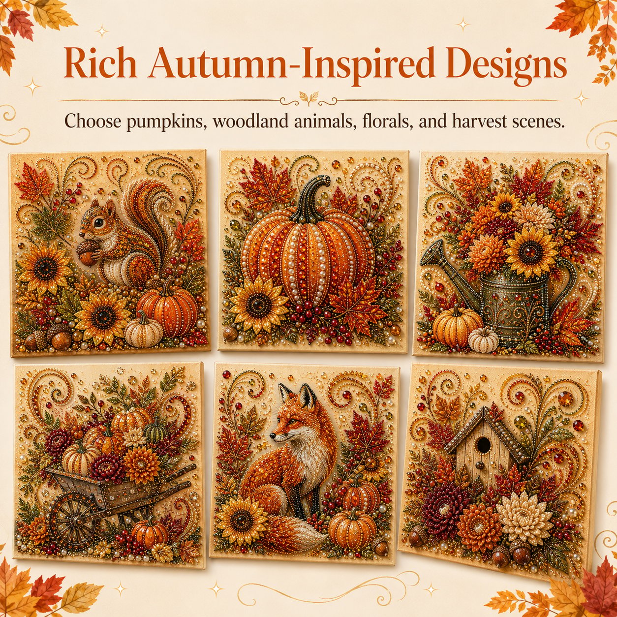🔥 Last Day 75% OFF - 🍂💎 Autumn Pearl Painting Kit – Relaxing DIY Craft to Create Sparkling Fall Artwork 🖌️