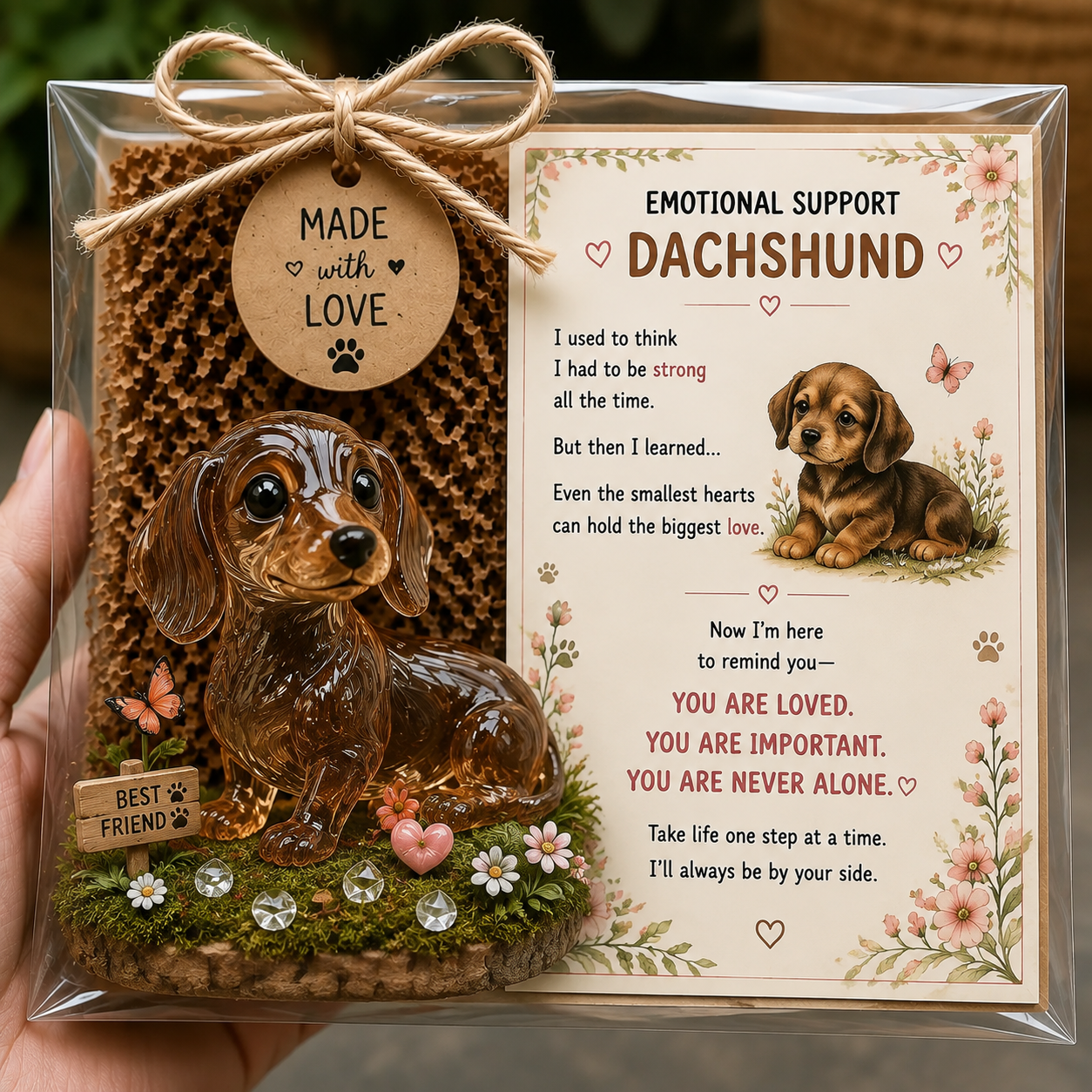 💌 Emotional Support Glass Animal Gift Set | 7 Meaningful Designs with Encouragement Card & Gift-Ready Packaging ✨