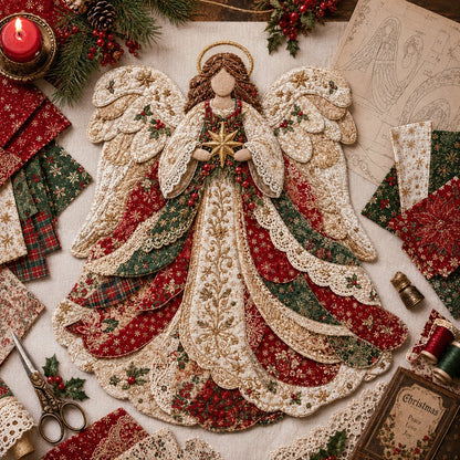 🔥LAST DAY 70% OFF - 🎅Christmas Patchwork Fabric DIY Decor Kit