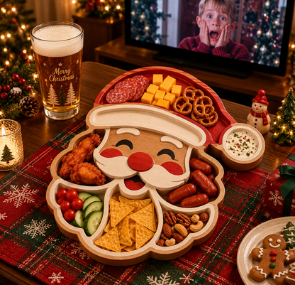 🎅 CHRISTMAS SPECIAL — Festive Character Divided Serving Platter