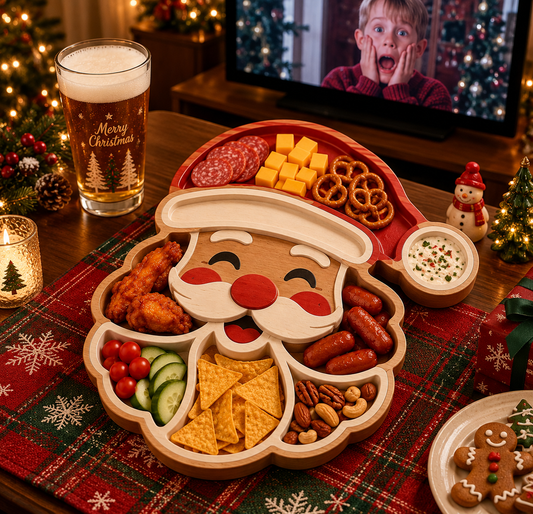 🎅 CHRISTMAS SPECIAL — Festive Character Divided Serving Platter