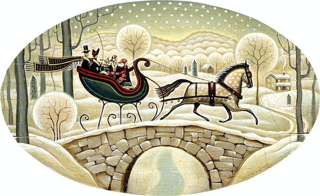 Winter Sleigh - 25 Pieces Wooden Puzzle