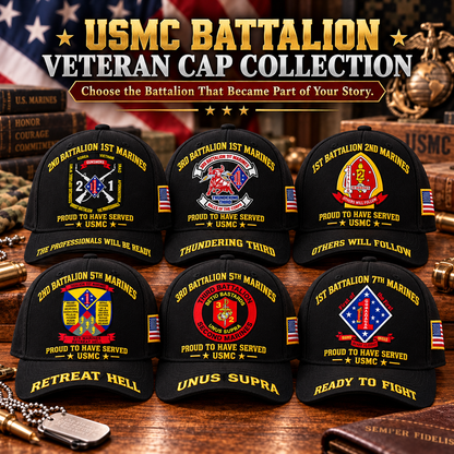 🌲LAST DAY SALE 50% OFF 🎁USMC Infantry Battalion Veteran Cap Collection