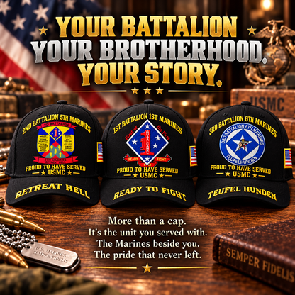 🌲LAST DAY SALE 50% OFF 🎁USMC Infantry Battalion Veteran Cap Collection