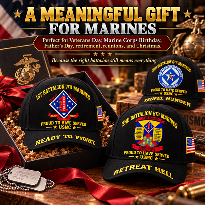 🌲LAST DAY SALE 50% OFF 🎁USMC Infantry Battalion Veteran Cap Collection