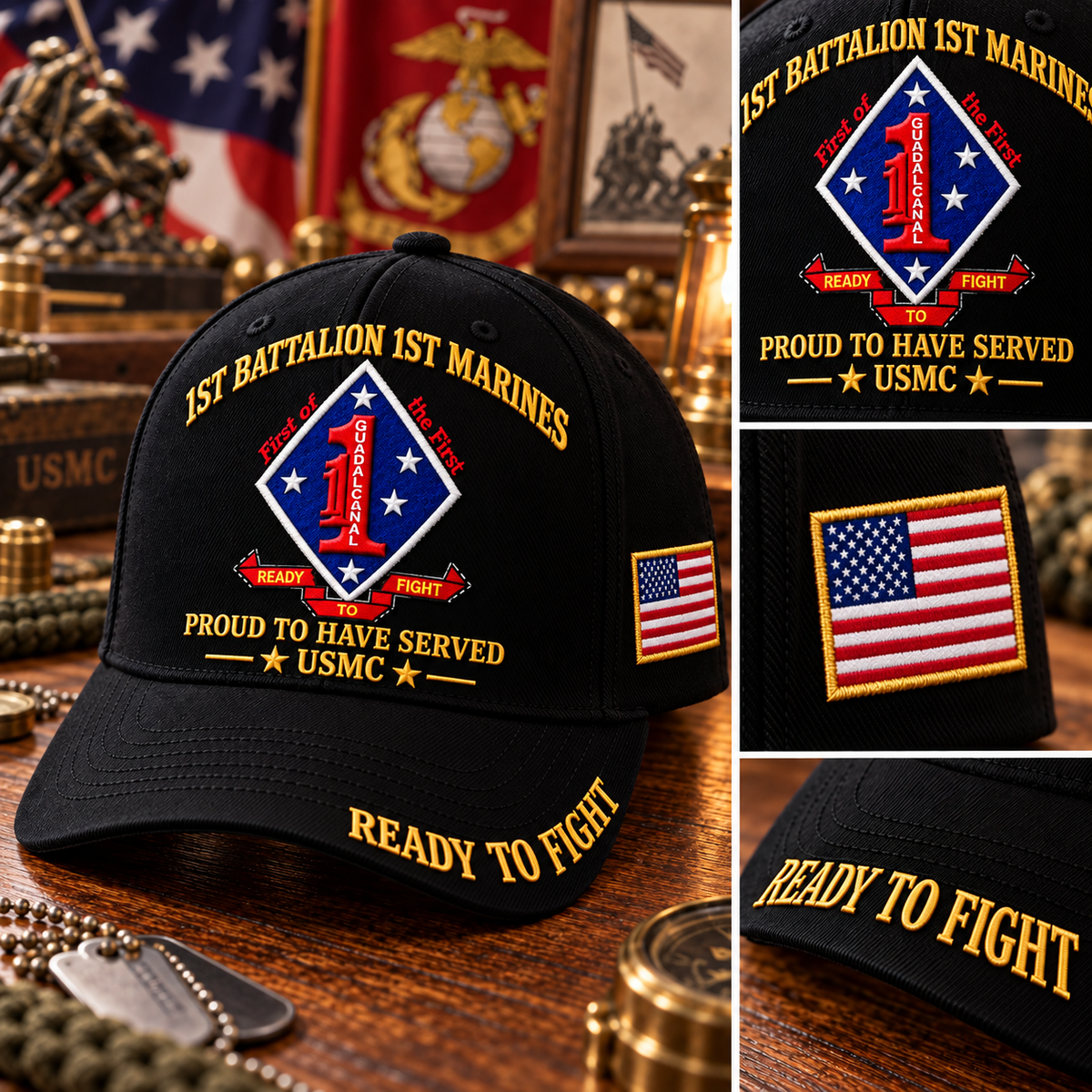 🌲LAST DAY SALE 50% OFF 🎁USMC Infantry Battalion Veteran Cap Collection