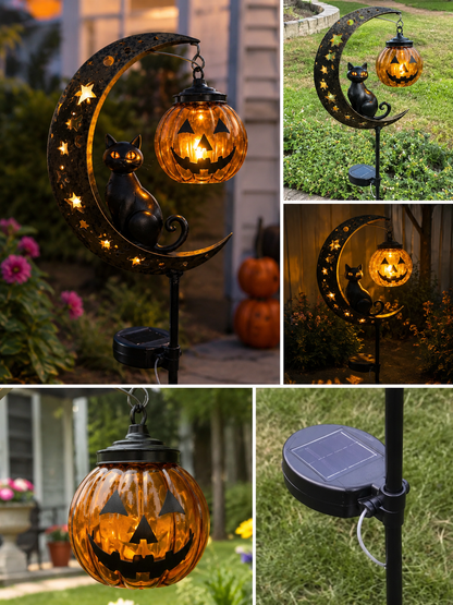 🎃 Halloween Early Bird Sale | 70% OFF Pumpkin Moon Garden Stake Light