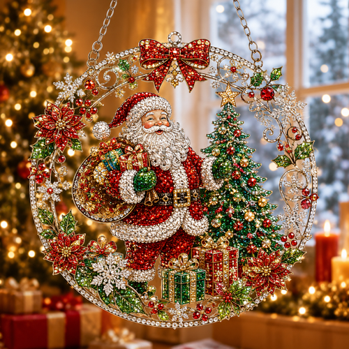🔥Limited time 70% OFF - 🎅✨Christmas Suncatcher Diamond Art Hanging Ornament Kit – Sparkling DIY Window Ornament