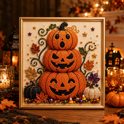 🔥 Last Day 75% OFF – 👻✨ Halloween Pearl Art DIY Kit – Turn Tiny Pearls into Spooky-Cute Magic