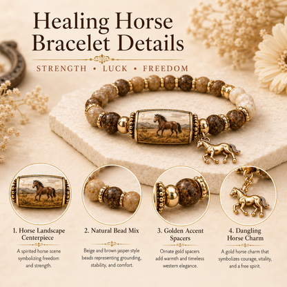 🔥Hot Sale🔥- 🐎Western Horse Guardian Crystal Bracelet👍