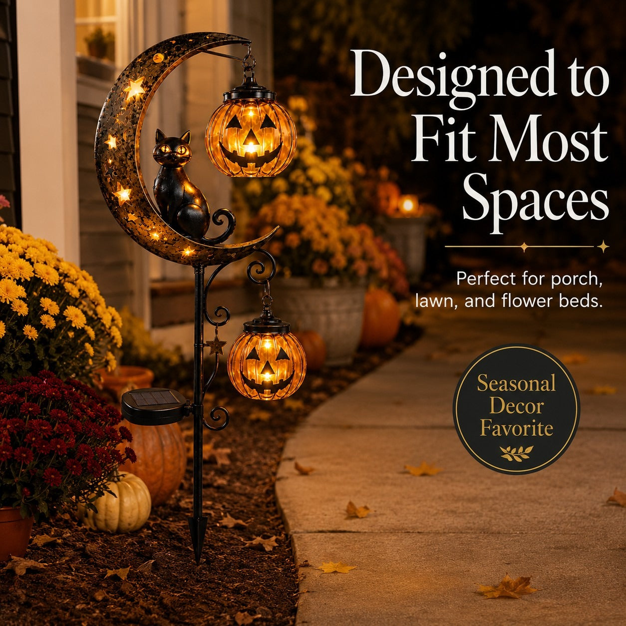🎃 Halloween Early Bird Sale | 70% OFF Pumpkin Moon Garden Stake Light