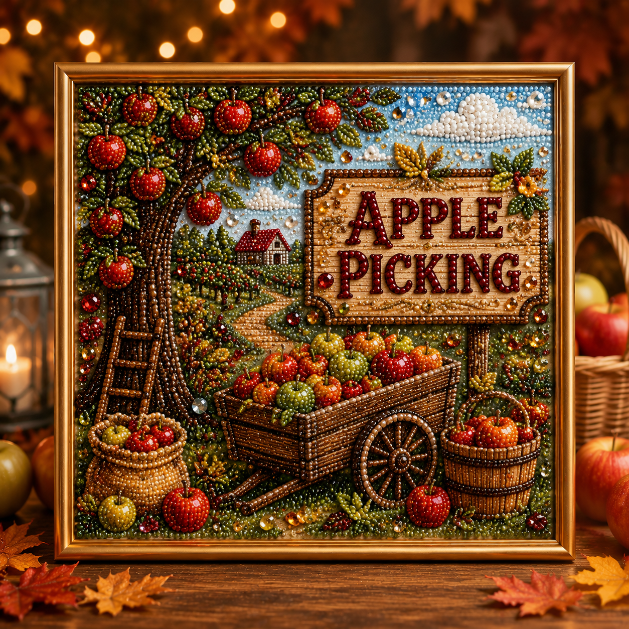 🔥 Last Day 75% OFF - 🍂💎 Autumn Pearl Painting Kit – Relaxing DIY Craft to Create Sparkling Fall Artwork 🖌️