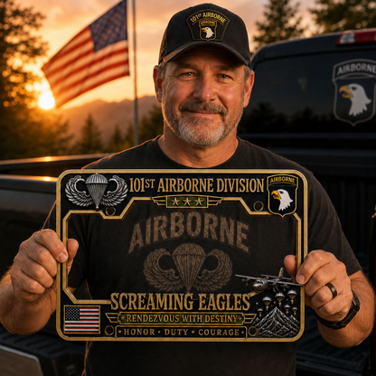 Last Day Promo: 49% OFF 🦅 U.S. Army 101st Airborne Division Tribute License Plate Frame