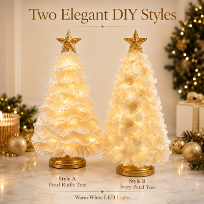 DIY Lighted Christmas Tree Craft Kit with 6-Hour Timer