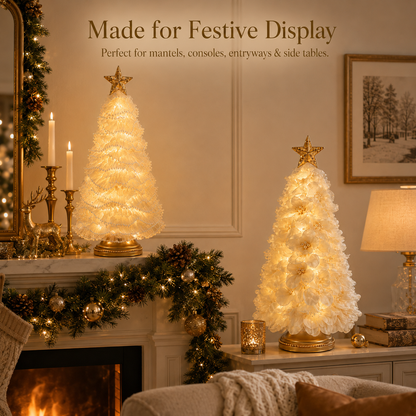 DIY Lighted Christmas Tree Craft Kit with 6-Hour Timer