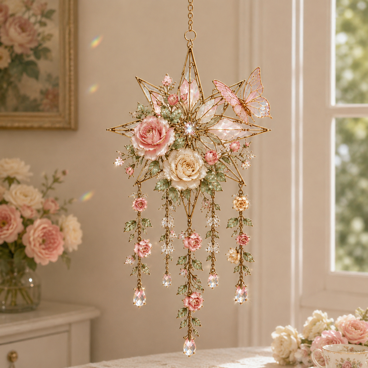 🔥Last Day 50% OFF - 🌸Crystal Garden Suncatcher
