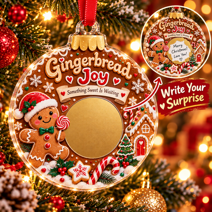 🔥 Last 50pcs 🎉 Scratch Surprise Christmas Ornament – Write Your Own Message & Reveal the Surprise 🎁