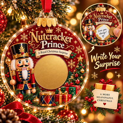 🔥 Last 50pcs 🎉 Scratch Surprise Christmas Ornament – Write Your Own Message & Reveal the Surprise 🎁
