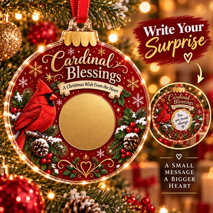 🔥 Last 50pcs 🎉 Scratch Surprise Christmas Ornament – Write Your Own Message & Reveal the Surprise 🎁
