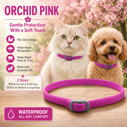 🔥 70% OFF 🐾 Natural Flea & Tick Collar for Cats & Dogs
