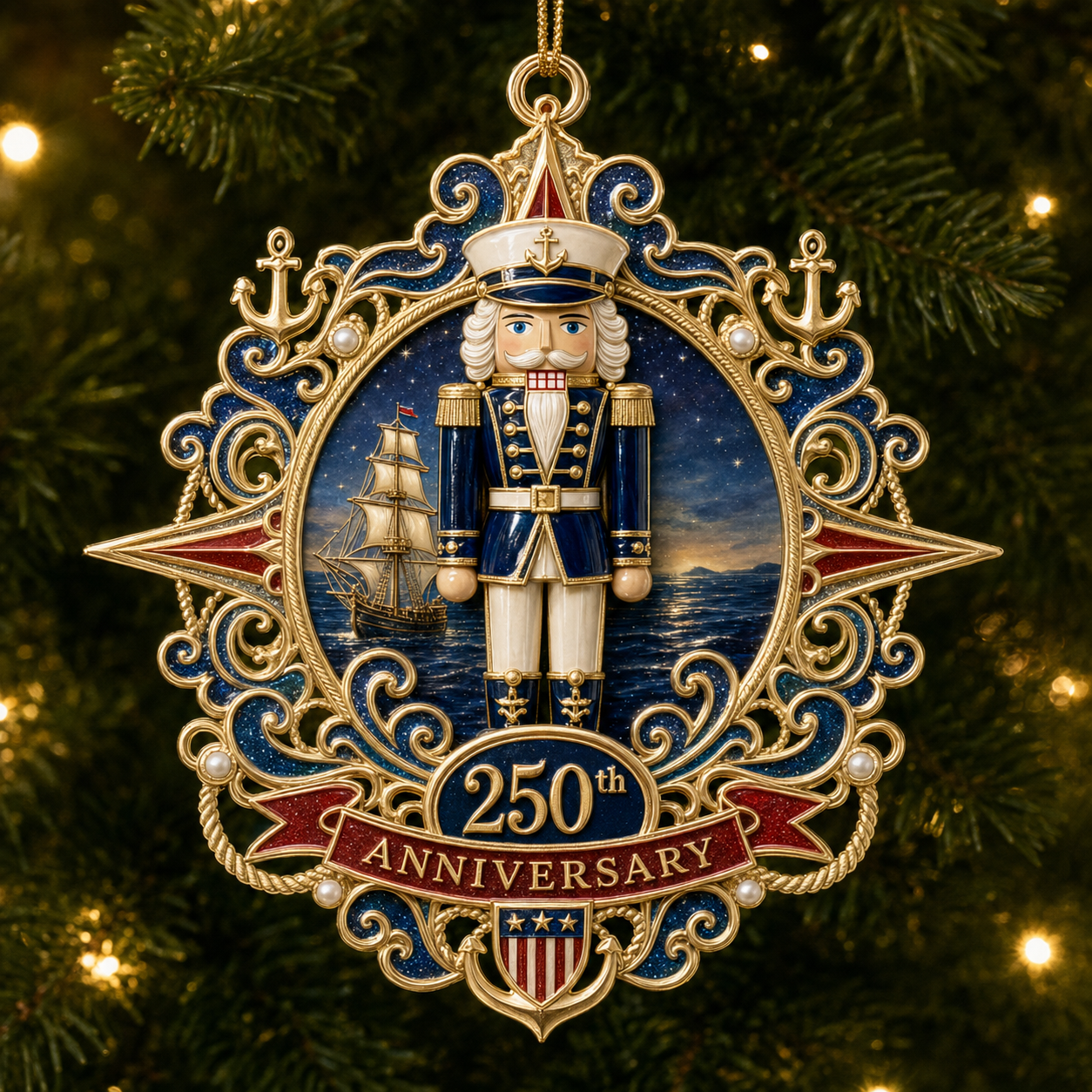 🔥 Limited Edition 🔥 250th Anniversary Hero Tribute Nutcracker Ornaments 🎄🇺🇸✨ Buy More, Save More 🎁